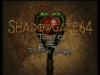 Shadowgate 64 title screen for Nintendo 64